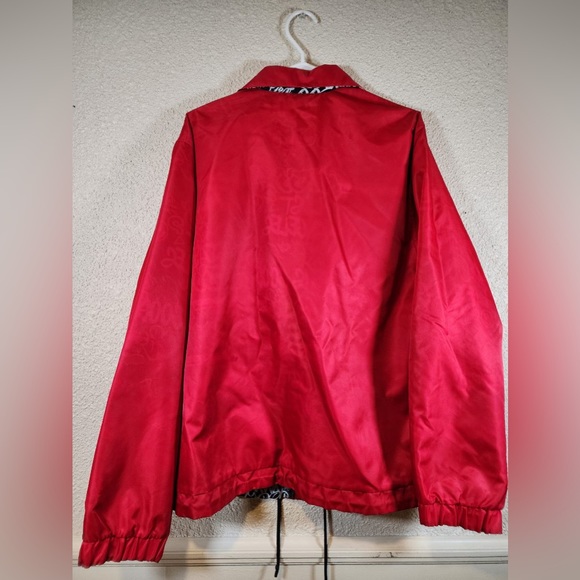RARE Guess Red/Graphic Reversible Full Zip Jacket - Picture 4 of 6